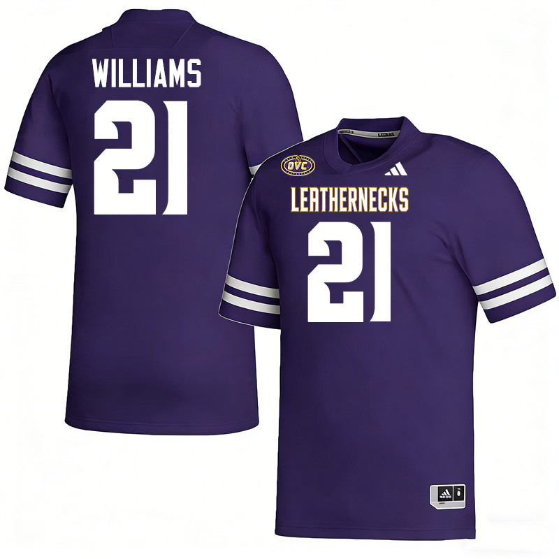 Western Illinois Leathernecks #21 Brinston Williams College Football Jerseys,Uniforms-Purple Western Illinois Leathernecks #21 Brinston Williams College Football Jerseys,Uniforms-Purple